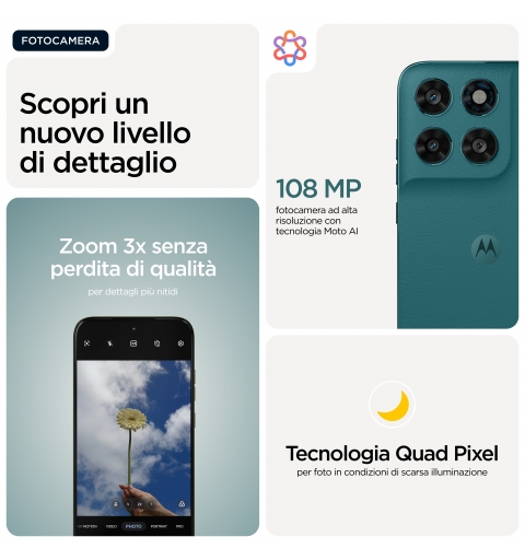 Motorola moto g77 17,3 cm (6.8") Hybride Dual-SIM Android 16.0 5G USB Typ-C 8 GB 256 GB 5200 mAh Grün