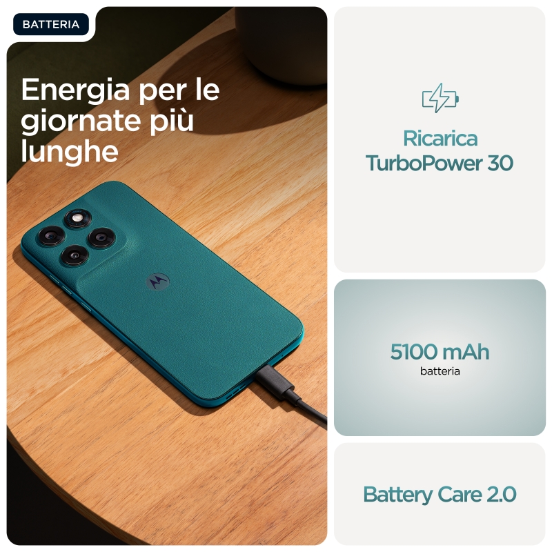 Motorola moto g77 Camera 108MP Dual SIM ibrida Android 16.0 5G USB tipo-C 8 GB 256 GB 5200 mAh Verde