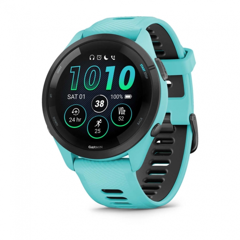 Garmin Forerunner 265 3,3 cm (1.3") AMOLED 46 mm Digital 416 x 416 Pixel Touchscreen Schwarz, Blau WLAN GPS