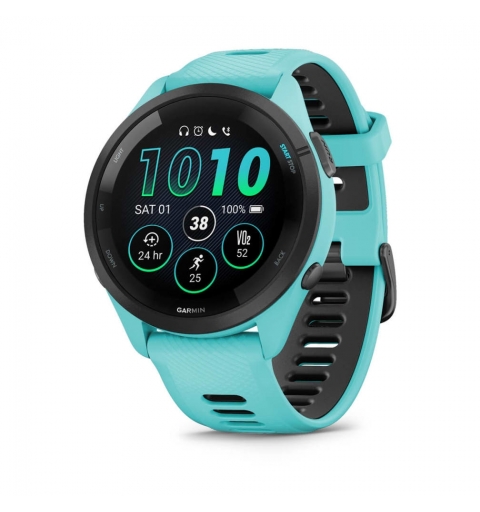 Garmin Forerunner 265 3,3 cm (1.3") AMOLED 46 mm Digital 416 x 416 Pixeles Pantalla táctil Negro, Azul Wifi GPS (satélite)
