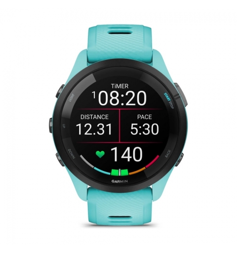 Garmin Forerunner 265 3,3 cm (1.3") AMOLED 46 mm Digital 416 x 416 Pixel Touchscreen Schwarz, Blau WLAN GPS