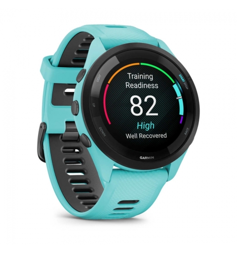 Garmin Forerunner 265 3,3 cm (1.3") AMOLED 46 mm Digital 416 x 416 Pixeles Pantalla táctil Negro, Azul Wifi GPS (satélite)