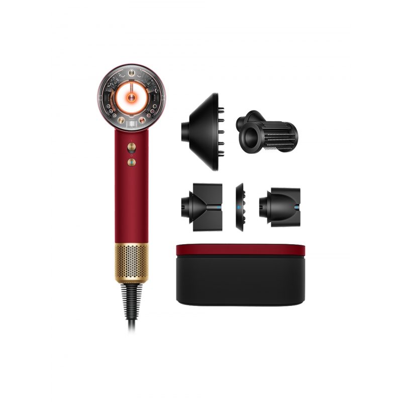 Dyson Supersonic Nural Straight + Wavy sèche-cheveux 1600 W Or, Rouge
