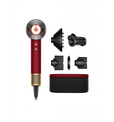 Dyson Supersonic Nural Straight + Wavy Haartrockner 1600 W Gold, Rot