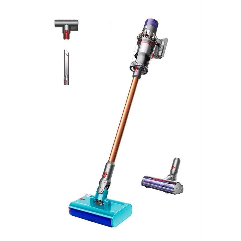 Dyson V10 Submarine Aspiradora escoba 2 en 1 Batería Seca y húmeda Sin bolsa 0,76 L Cobre, Gris