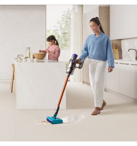 Dyson V10 Submarine Aspirateur-balai 2 en 1 Batterie Sec&humide Sans sac 0,76 L Cuivre, Gris