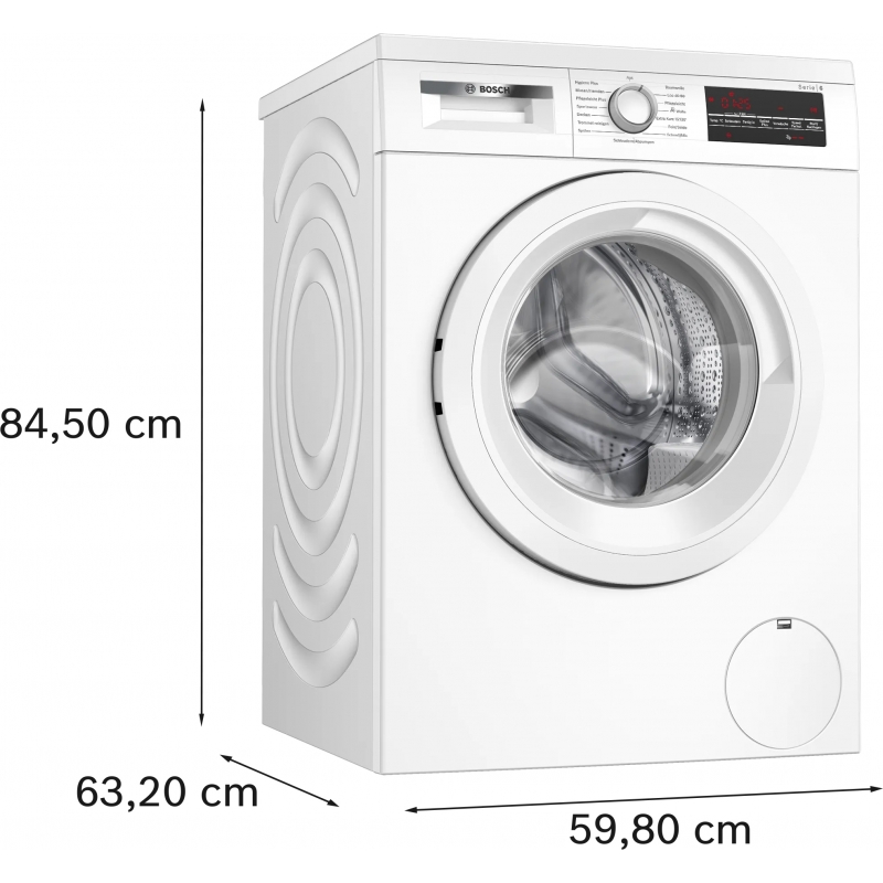 Bosch Serie 6 WUU28T22 lavatrice Caricamento frontale 9 kg 1400 Giri min Bianco
