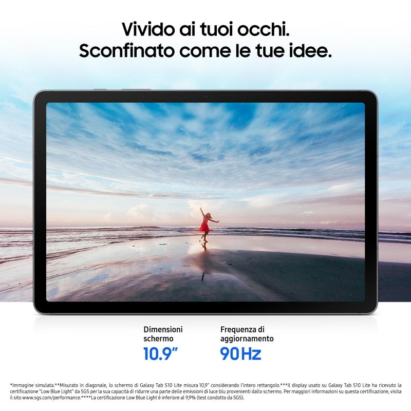 Samsung Galaxy Tab S10 lite WiFi 128GB grau 128 Go 27,7 cm (10.9") 6 Go Wi-Fi 6 (802.11ax) Gris