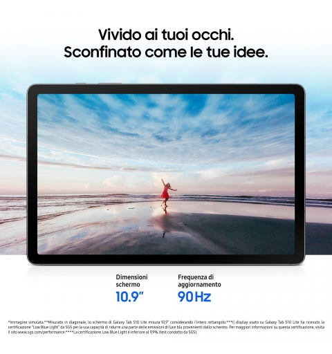 Samsung Galaxy Tab S10 lite WiFi 128GB grau 27,7 cm (10.9") 6 GB Wi-Fi 6 (802.11ax) Gris