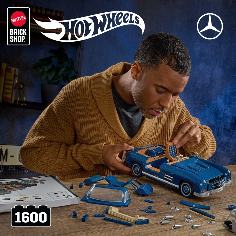 Hot Wheels HW-Coffret de Construction Mercedes-Benz 300 SL Mattel Brick Shop