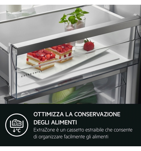AEG Frigorifero Combinato Multiflow (Metal) Classe D TC7MS181DS