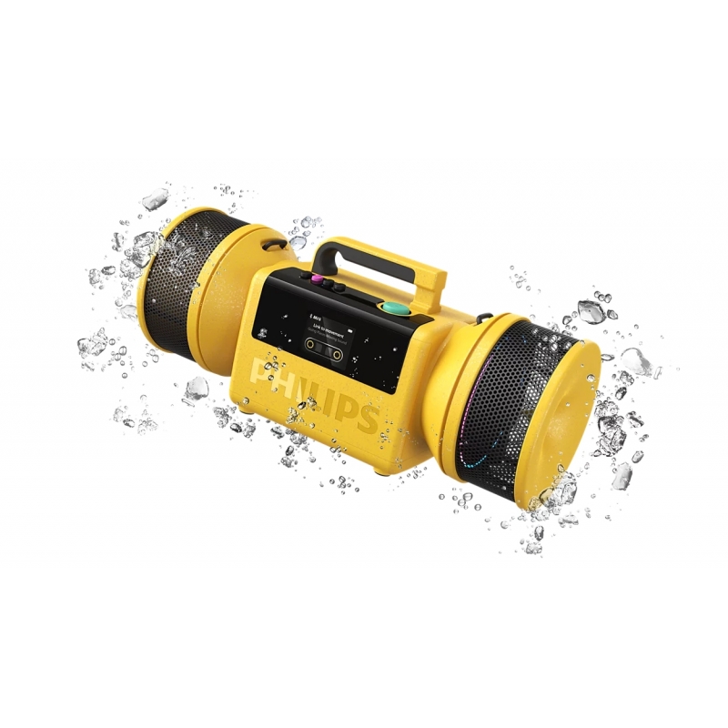 Philips The Tube Stereo portable speaker Yellow 140 W