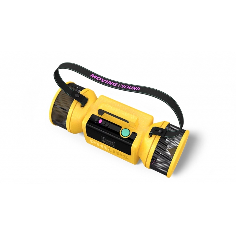 Philips The Tube Stereo portable speaker Yellow 140 W