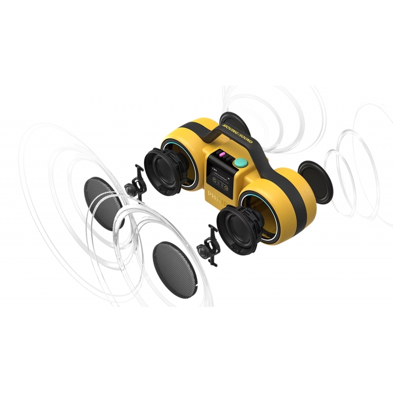 Philips The Roller Altoparlante portatile stereo Giallo 60 W