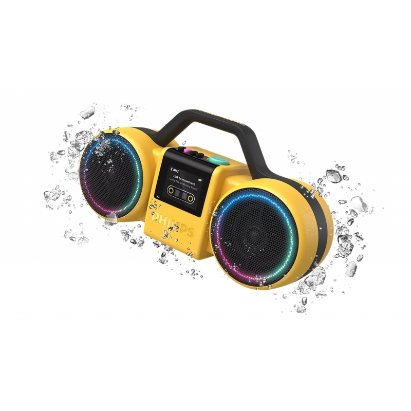 Philips The Roller Enceinte portable stéréo Jaune 60 W