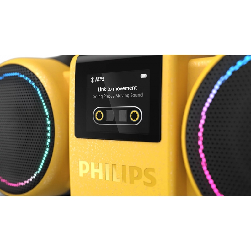 Philips The Roller Altavoz portátil estéreo Amarillo 60 W