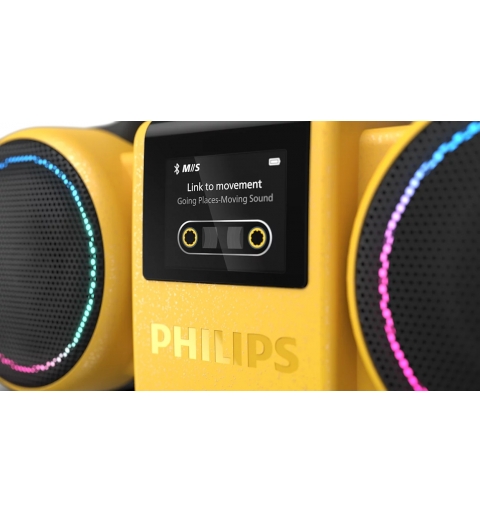 Philips The Roller Tragbarer Stereo-Lautsprecher Gelb 60 W