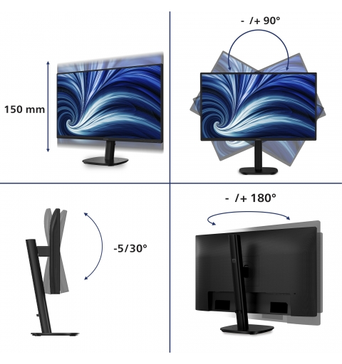 Philips 27B2N3500 00 écran plat de PC 68,6 cm (27") 2560 x 1440 pixels