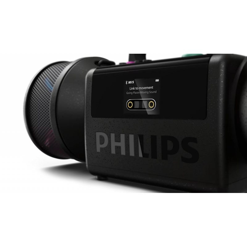 Philips The Tube Tragbarer Stereo-Lautsprecher Schwarz 140 W