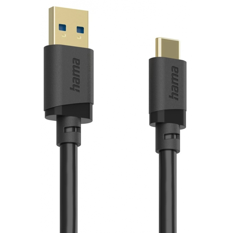 Hama 00202006 USB Kabel USB 3.2 Gen 1 (3.1 Gen 1) 1,5 m USB A USB C 5 Gbit s Schwarz