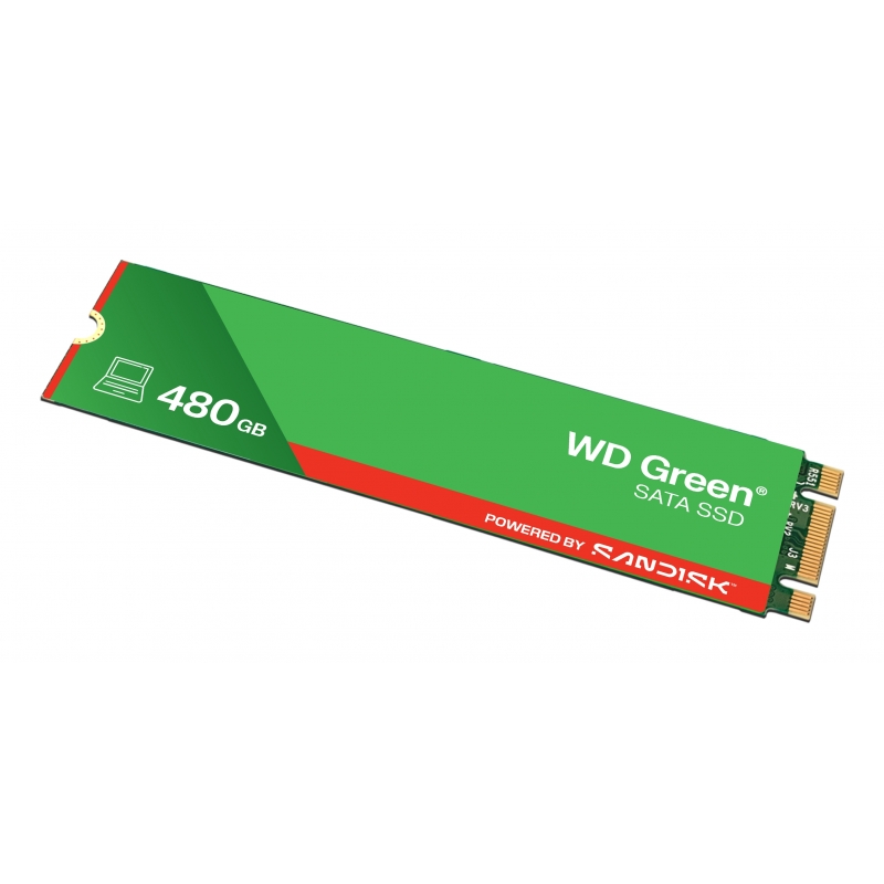 Western Digital Green WD ™ SATA SSD M.2 2280 POWERED BY SANDISK 480 GB
