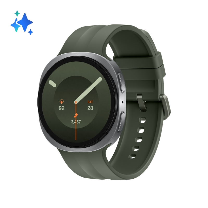 Samsung Galaxy Watch9, 44mm, Silver, Bluetooth, Design sottile anti-urto, guida al sonno, coaching salute, benessere cardiaco,