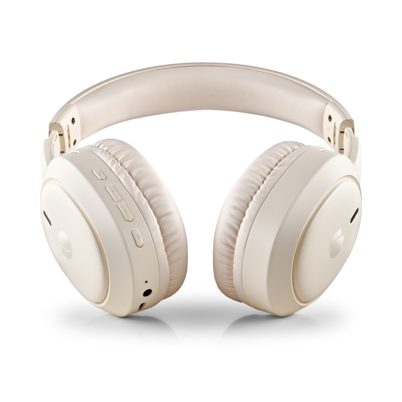 NGS Artica Tempest Beige Headset Wired & Wireless Head-band Calls Music USB Type-C Bluetooth