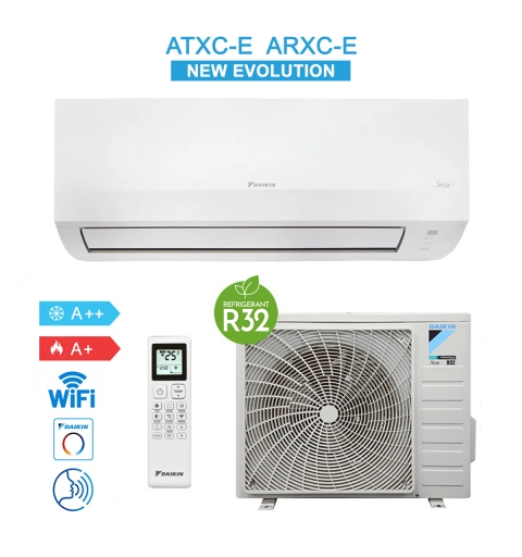 Daikin ATXC50E ARXC50E Condizionatore Climatizzatore 18000Btu 5Kw A++/A+ Siesta New Evolution 2026 Wifi Inverter R32 Bianco