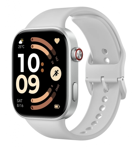Xiaomi Redmi Watch 6 NFC 5,26 cm (2.07") AMOLED 46.5 mm Digitale 432 x 514 Pixel Touch screen Argento GPS (satellitare)