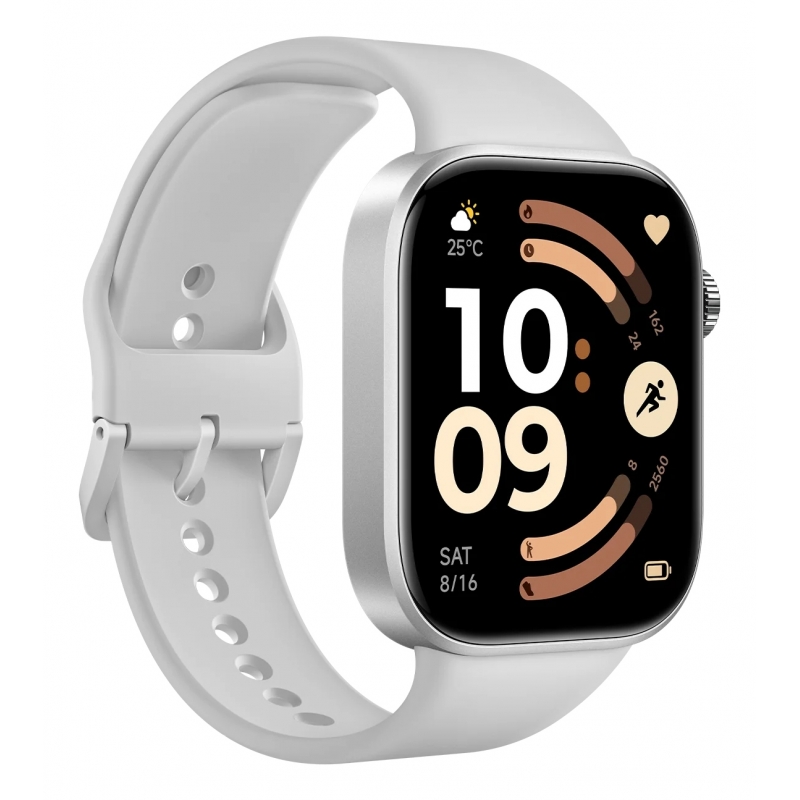 Xiaomi Redmi Watch 6 NFC 5.26 cm (2.07") AMOLED 46.5 mm Digital 432 x 514 pixels Touchscreen Silver GPS (satellite)