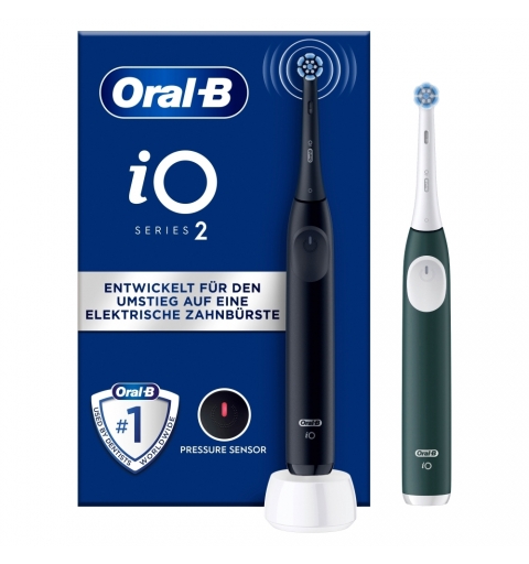 Oral-B iO Series 2 Erwachsener Vibrierende Zahnbürste Schwarz, Grün