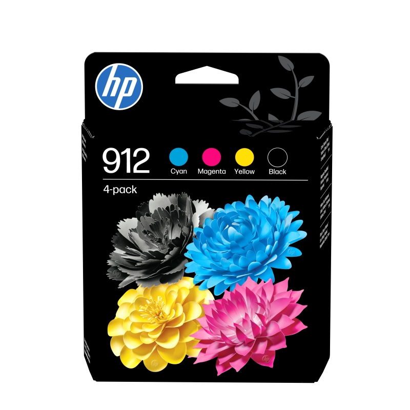 HP 912 4er-Pack Original-Druckerpatronen Schwarz Cyan Magenta Gelb