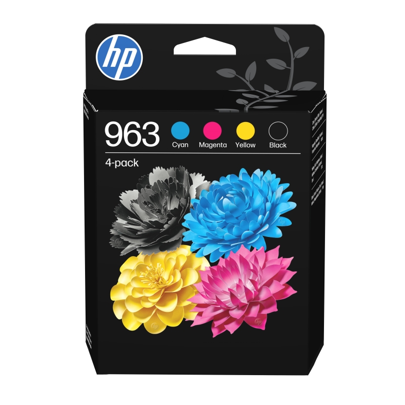 HP 963 4-pack Black Cyan Magenta Yellow Original Ink Cartridges