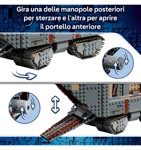 LEGO Star Wars Le Sandcrawler™ d'Offworld et le Mudhorn