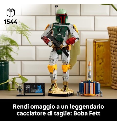 LEGO Star Wars 75455 Boba Fett Action Figure, Kit Modellismo per Adulti con Minifigure, Regalo Fan del Ritorno dello Jedi
