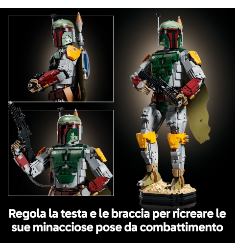 LEGO Star Wars 75455 Boba Fett Action Figure, Kit Modellismo per Adulti con Minifigure, Regalo Fan del Ritorno dello Jedi