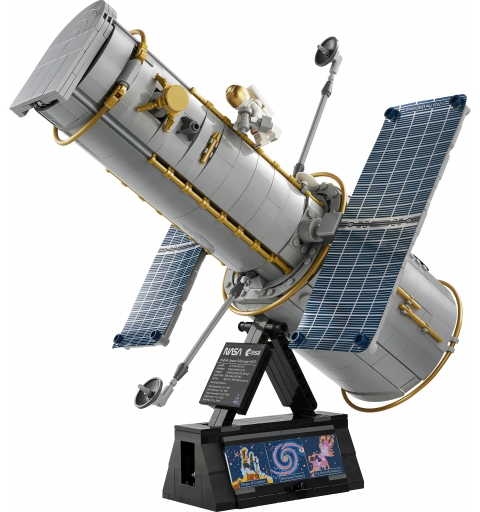 LEGO ICONS 11382 Telescopio Spaziale Hubble, Kit di Modellismo STEM 3D per Adulti, Regalo Fai da Te per i Fan dell'Astronomia