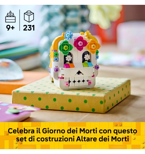 LEGO Iconic 40811 Altare dei Morti, Kit di Arti e Mestieri Fai da Te con Teschio Decorativo, Idea Regalo per Bambini da 9 Anni