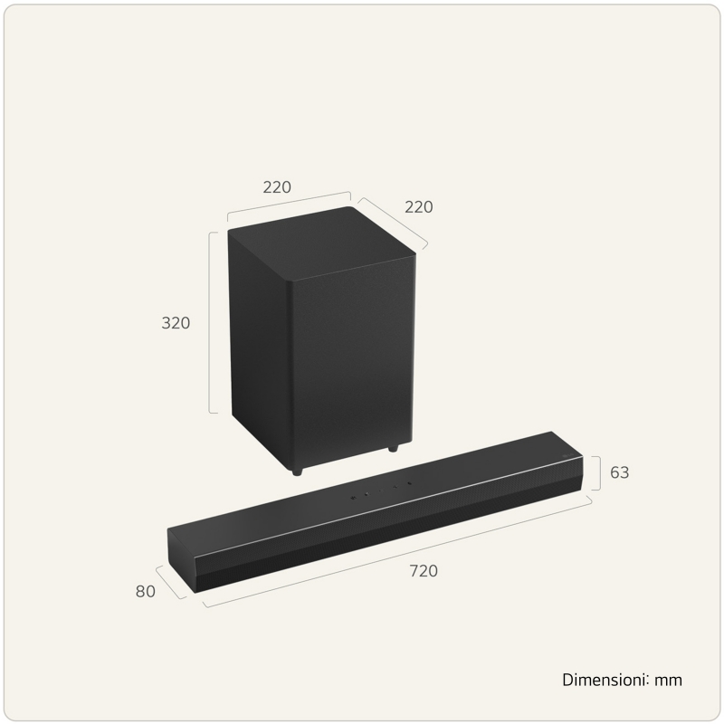 LG S30A Black 2.1 channels 140 W
