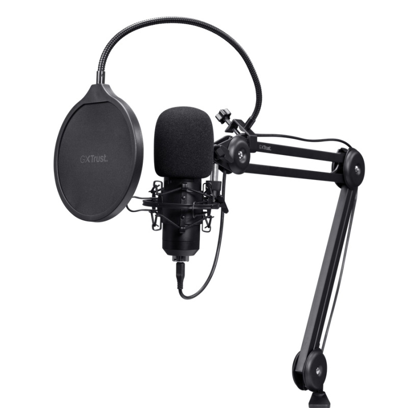 Trust GXT 270 Emita II+ Noir Microphone pour podcast