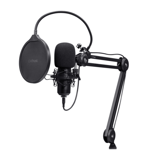 Trust GXT 270 Emita II+ Noir Microphone pour podcast