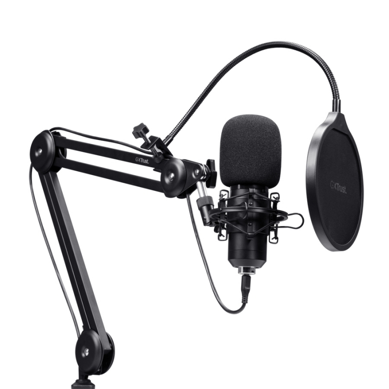 Trust GXT 270 Emita II+ Noir Microphone pour podcast
