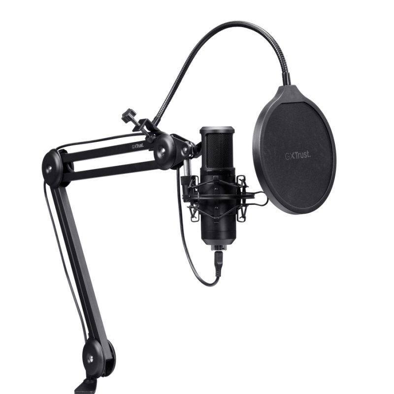 Trust GXT 270 Emita II+ Noir Microphone pour podcast