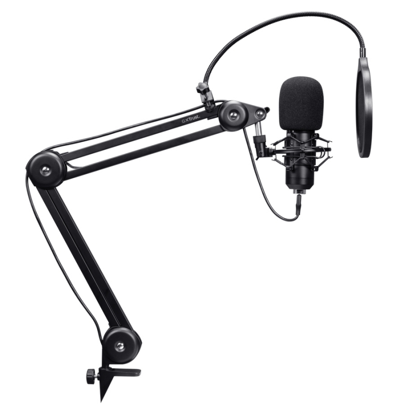 Trust GXT 270 Emita II+ Nero Microfono per podcast