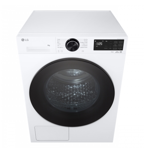 LG RNX5008TLB sèche-linge Pose libre Charge avant 8 kg Blanc