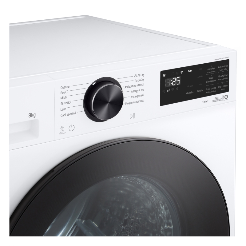 LG RNX5008TLB Wäschetrockner Freistehend Frontlader 8 kg Weiß