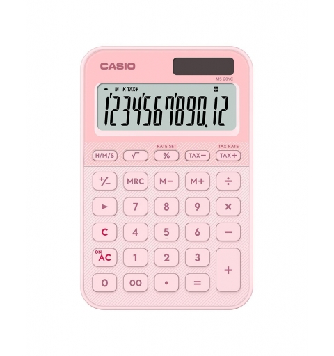 Casio MS-20YC calculatrice Bureau Calculatrice basique Rose clair