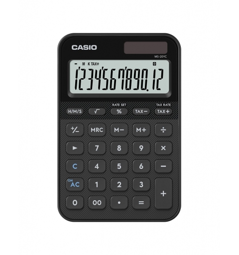 Casio MS-20YC calculatrice Bureau Calculatrice basique Noir