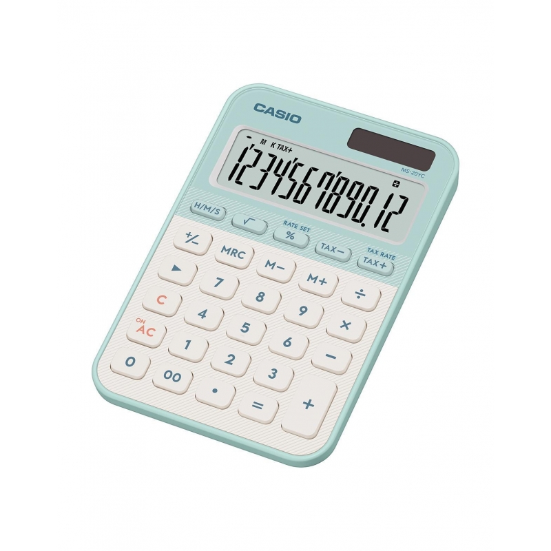 Casio MS-20YC calcolatrice Desktop Calcolatrice di base Verde chiaro