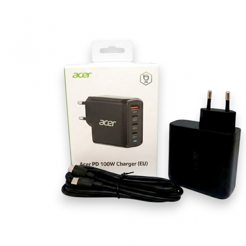 Acer ZL.ADTCC.00L Ladegerät für Mobilgeräte Universal Schwarz AC Schnellladung Drinnen